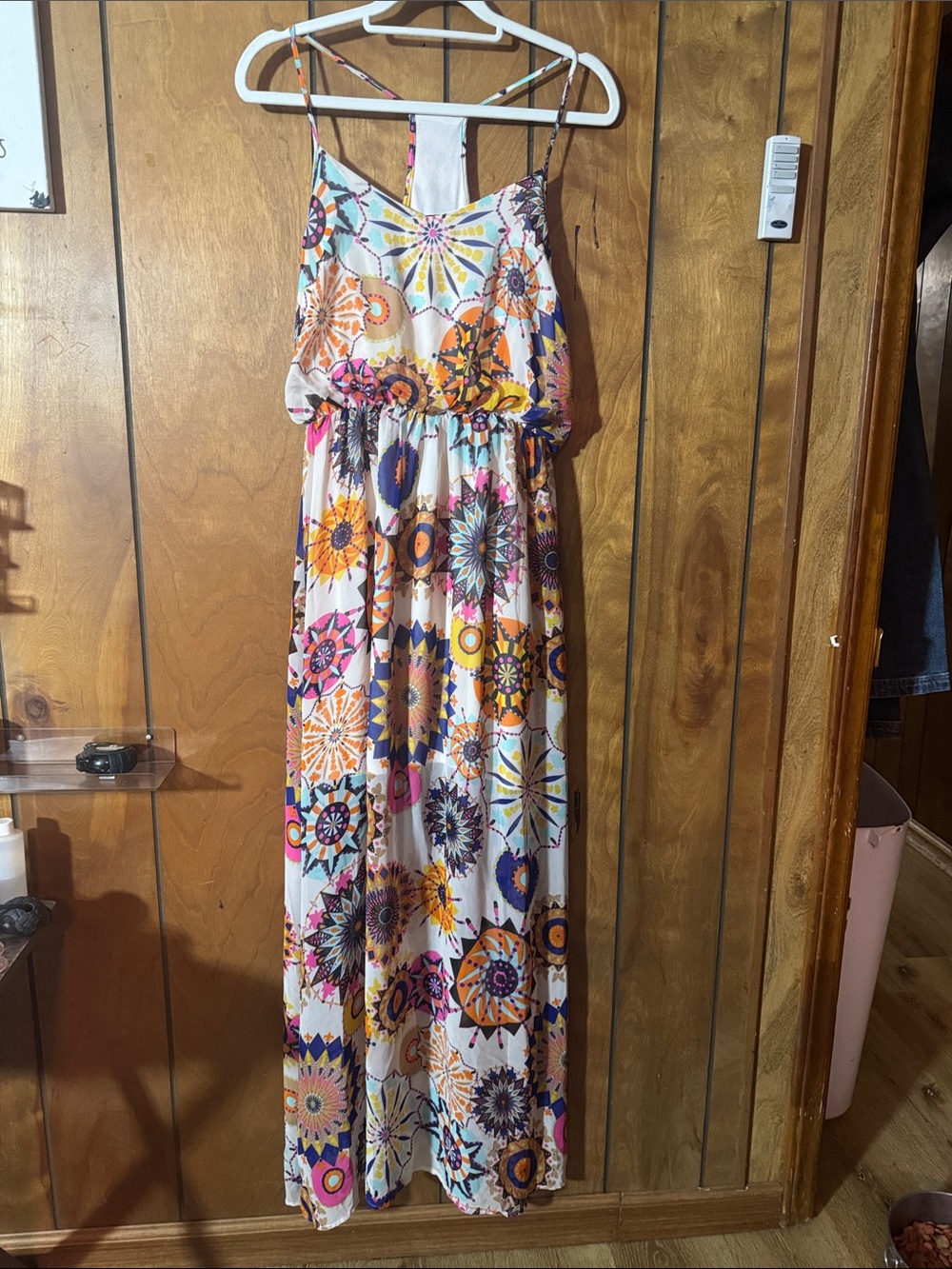 Cals Multi-Color Floral Print Maxi Dress
